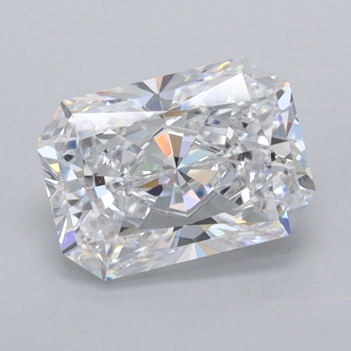1.07 Carat Radiant Shaped, Excellent Cut, D Color, VVS1 Clarity, IGI Certified Lab Grown Diamond
