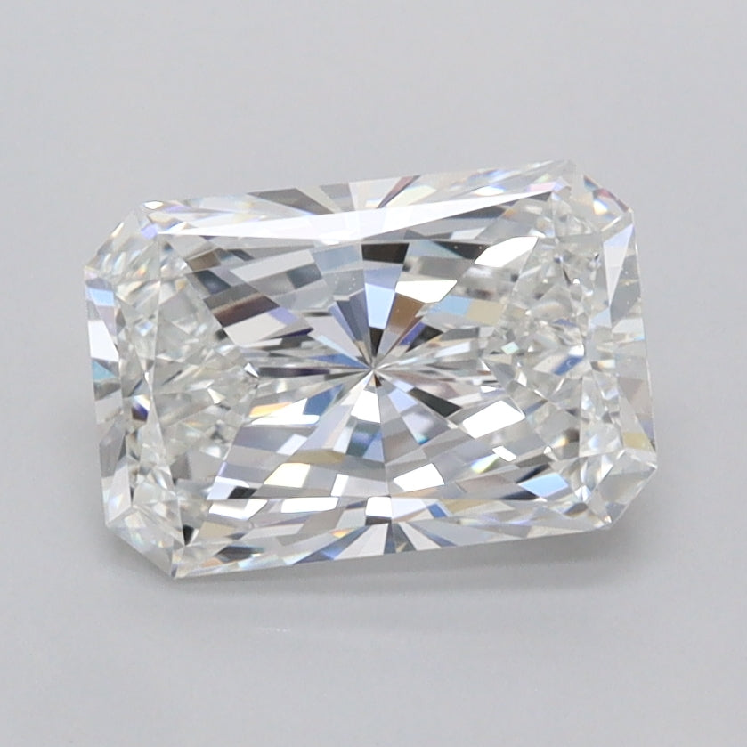 1.55 Carat Radiant Shaped, Ideal Cut, E Color, FL Clarity, IGI Certified Lab Grown Diamond