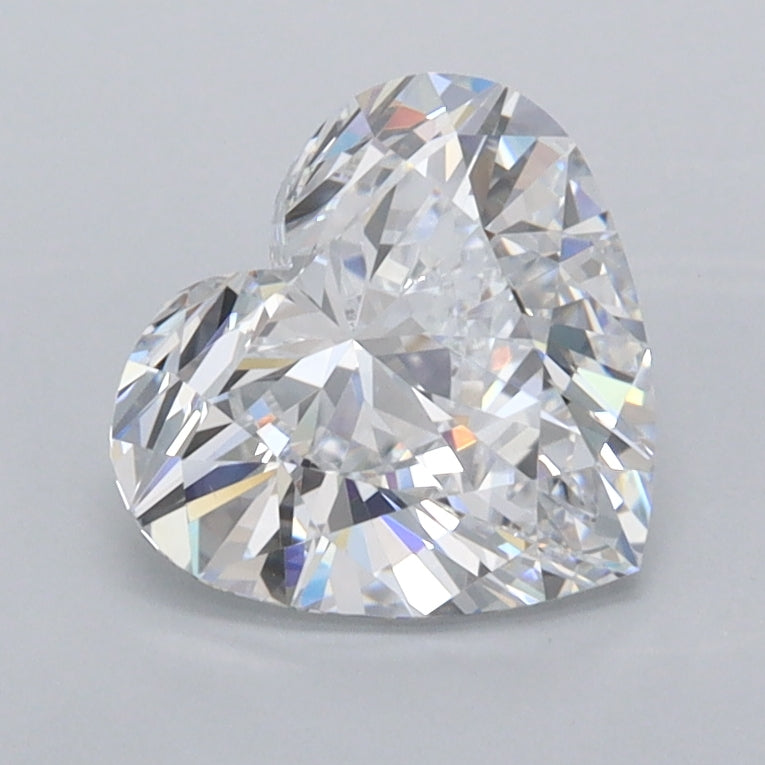 1.45 Carat Heart Shaped, Very Good Cut, D Color, VVS2 Clarity, IGI Certified Lab Grown Diamond