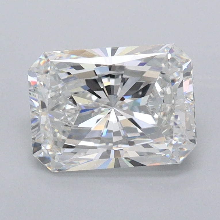 1.45 Carat Radiant Shaped, Excellent Cut, D Color, VVS2 Clarity, IGI Certified Lab Grown Diamond
