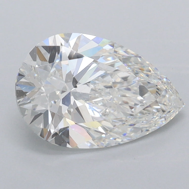 1.43 Carat Pear Shaped, Ideal Cut, E Color, VVS2 Clarity, IGI Certified Lab Grown Diamond