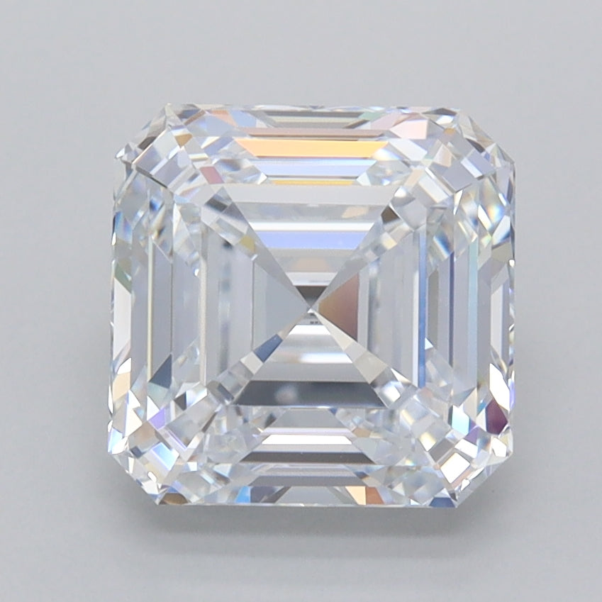 2.66 Carat Asscher Shaped, Excellent Cut, D Color, VVS1 Clarity, IGI Certified Lab Grown Diamond