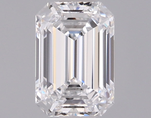 0.83 Carat Emerald Shaped, Ideal Cut, D Color, VVS1 Clarity, IGI Certified Lab Grown Diamond