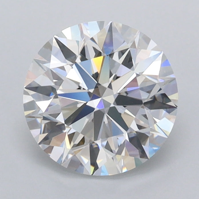 1.52 Carat Round Shaped, Ideal Cut, D Color, VVS2 Clarity, IGI Certified Lab Grown Diamond