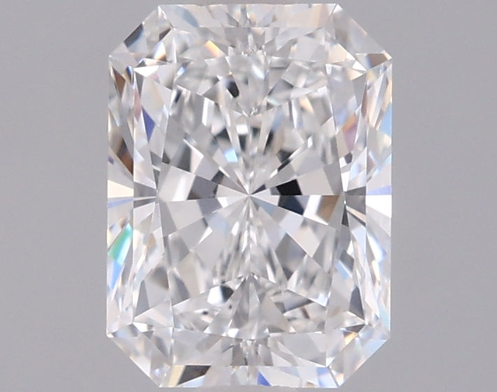 1.55 Carat Radiant Shaped, Excellent Cut, D Color, VVS2 Clarity, IGI Certified Lab Grown Diamond