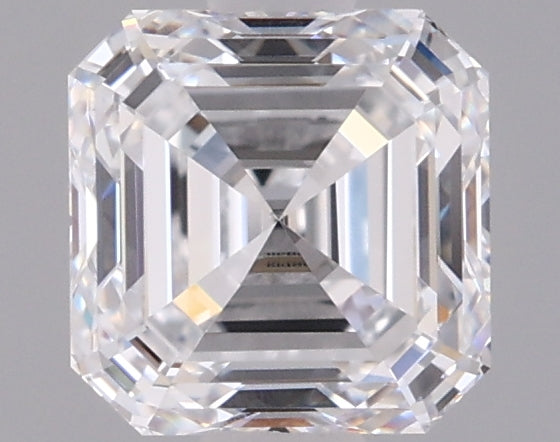 1.02 Carat Asscher Shaped, Ideal Cut, D Color, VVS1 Clarity, IGI Certified Lab Grown Diamond
