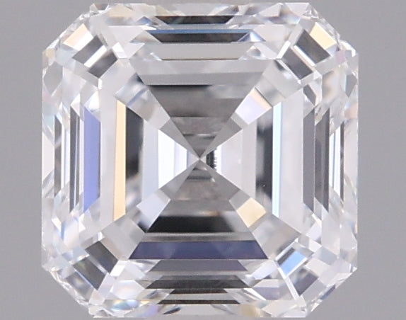1.06 Carat Asscher Shaped, Ideal Cut, D Color, VVS1 Clarity, IGI Certified Lab Grown Diamond