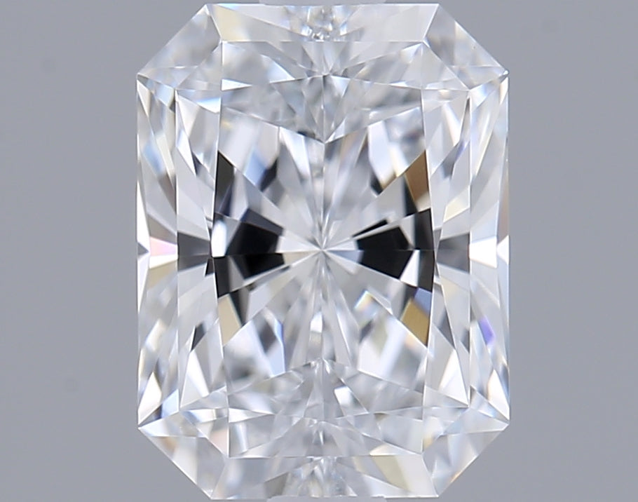 1.55 Carat Radiant Shaped, Excellent Cut, D Color, VVS1 Clarity, IGI Certified Lab Grown Diamond