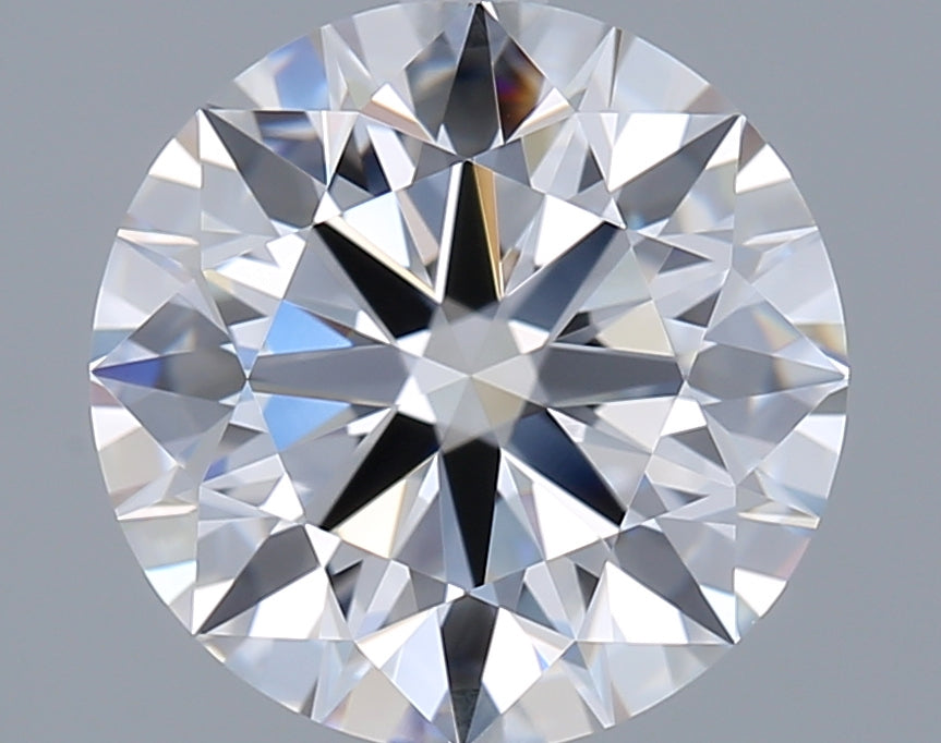 2.54 Carat Round Shaped, Ideal Cut, D Color, VVS2 Clarity, IGI Certified Lab Grown Diamond