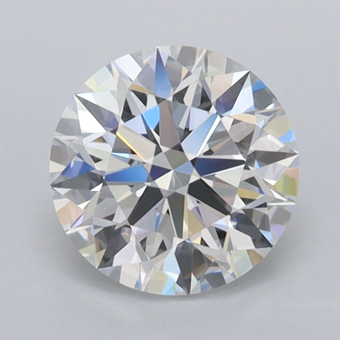 1.29 Carat Round Shaped, Ideal Cut, D Color, VVS2 Clarity, IGI Certified Lab Grown Diamond