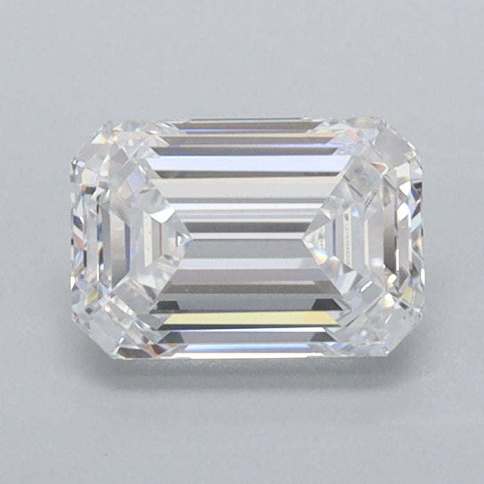 1.03 Carat Emerald Shaped, Ideal Cut, D Color, VVS1 Clarity, IGI Certified Lab Grown Diamond