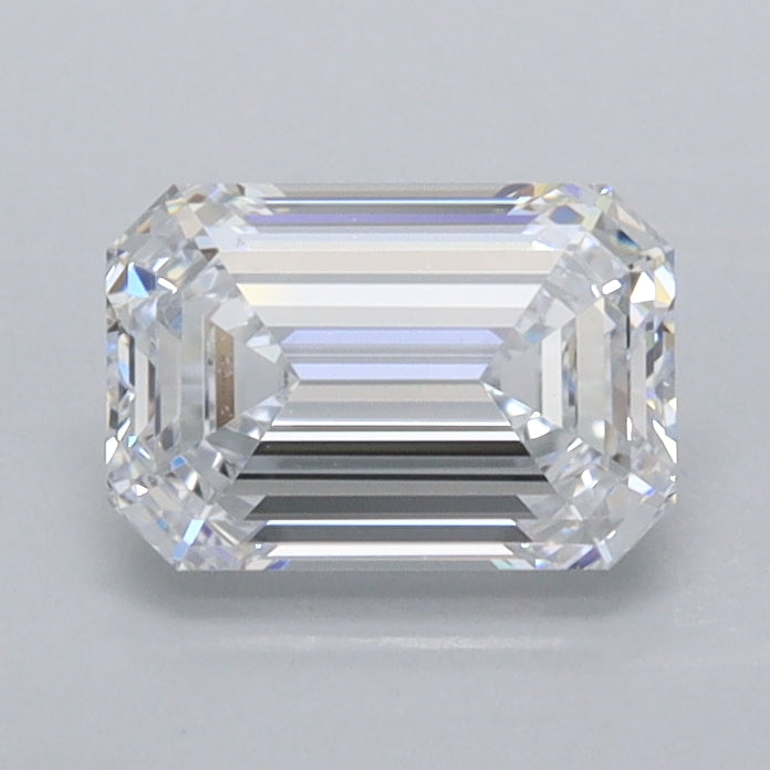 1.08 Carat Emerald Shaped, Ideal Cut, D Color, VVS1 Clarity, IGI Certified Lab Grown Diamond