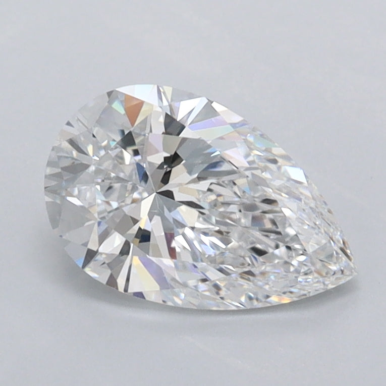 1.03 Carat Pear Shaped, Ideal Cut, D Color, VVS1 Clarity, IGI Certified Lab Grown Diamond