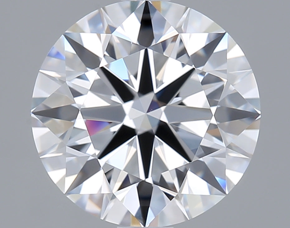 2.51 Carat Round Shaped, Ideal Cut, D Color, VVS2 Clarity, IGI Certified Lab Grown Diamond