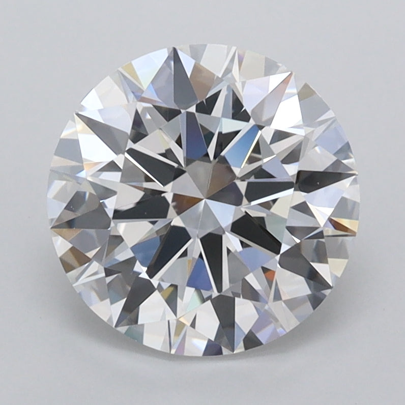 2.07 Carat Round Shaped, Ideal Cut, D Color, VVS1 Clarity, IGI Certified Lab Grown Diamond