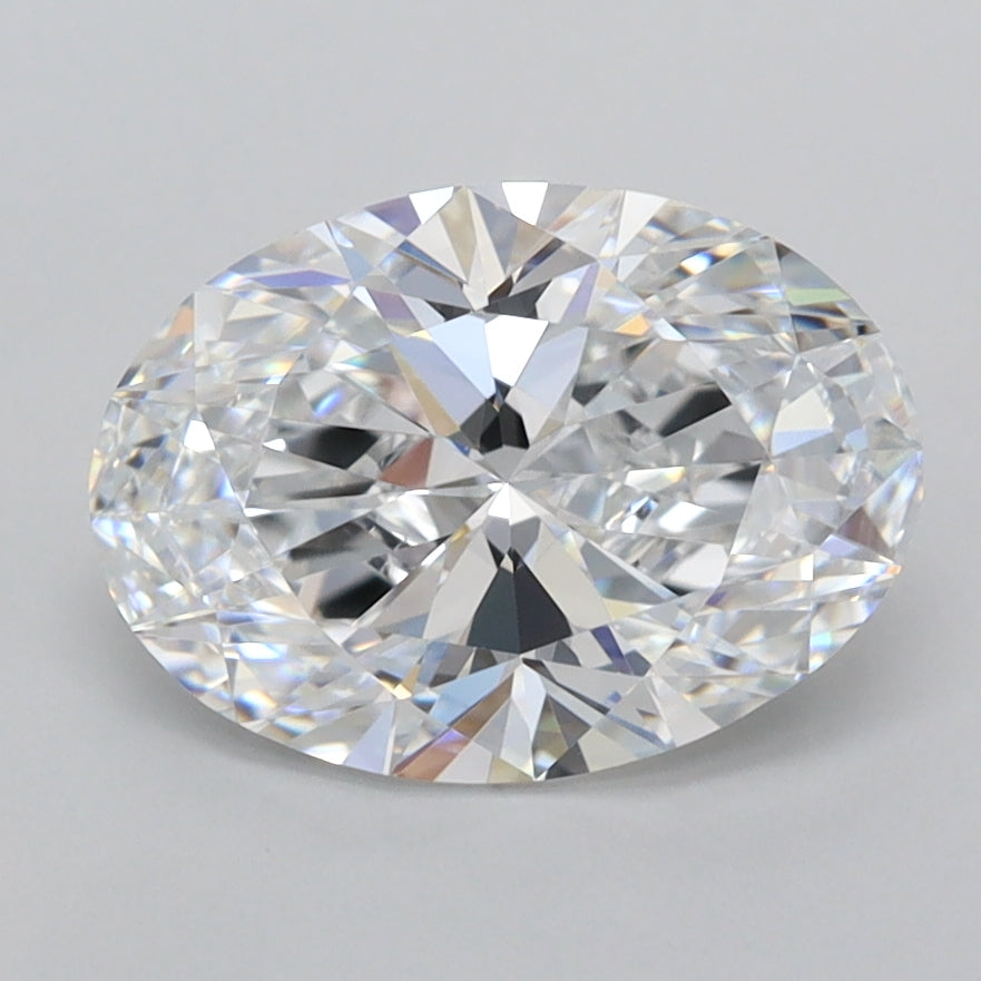 2.06 Carat Oval Shaped, Ideal Cut, D Color, VVS1 Clarity, IGI Certified Lab Grown Diamond