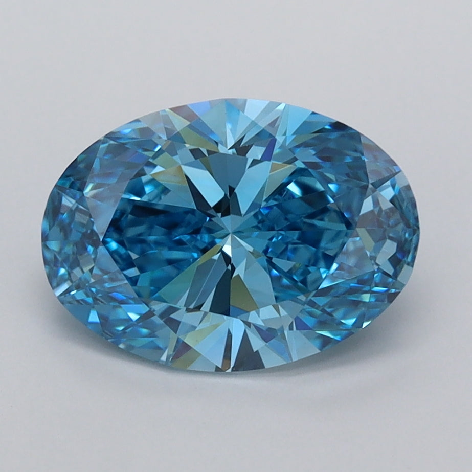 1.99 Carat Oval Shaped, Ideal Cut, VVS2 Clarity, IGI Certified Lab Grown Diamond