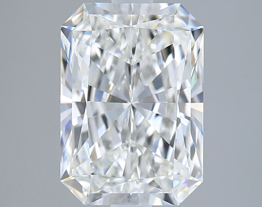 2.17 Carat Radiant Shaped, Ideal Cut, F Color, VVS1 Clarity, IGI Certified Lab Grown Diamond