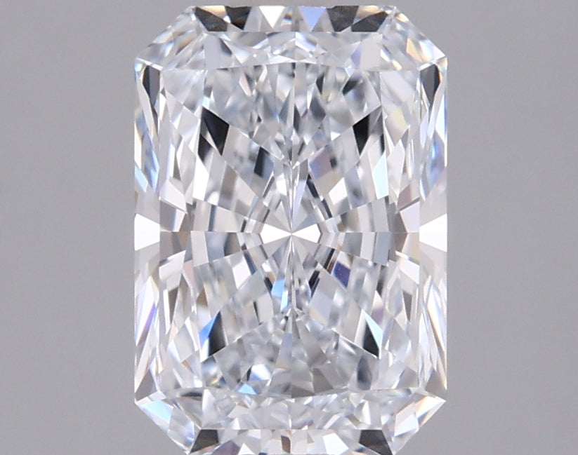 1.62 Carat Radiant Shaped, Ideal Cut, E Color, IF Clarity, IGI Certified Lab Grown Diamond