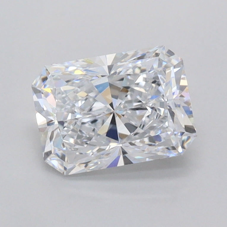 1.15 Carat Radiant Shaped, Excellent Cut, D Color, FL Clarity, IGI Certified Lab Grown Diamond