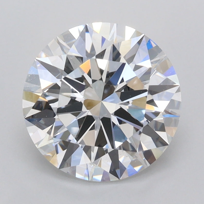 2.51 Carat Round Shaped, Ideal Cut, D Color, VVS1 Clarity, IGI Certified Lab Grown Diamond