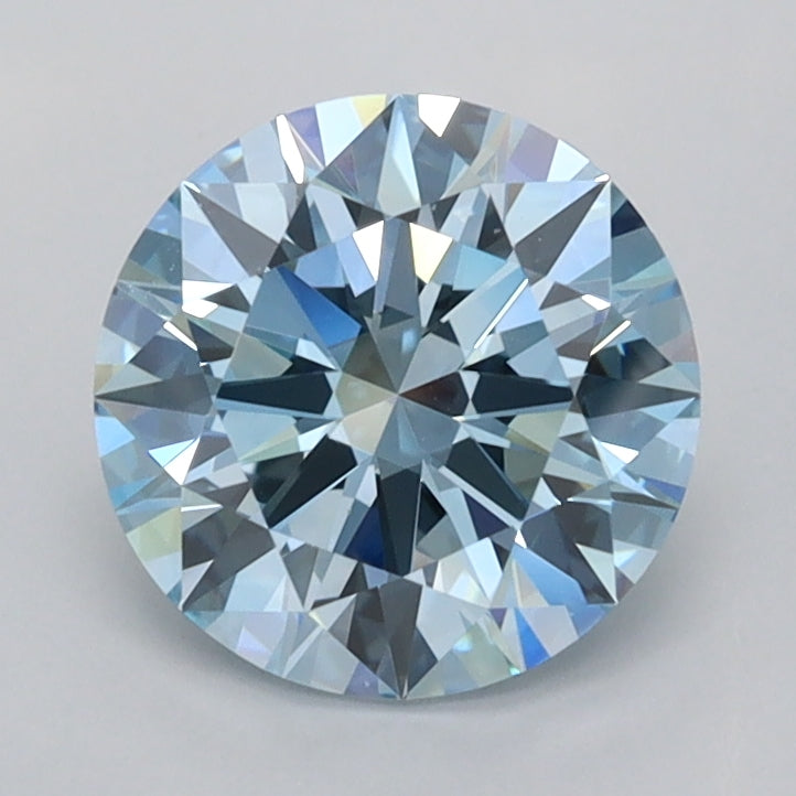1.47 Carat Round Shaped, Ideal Cut, VVS2 Clarity, IGI Certified Lab Grown Diamond