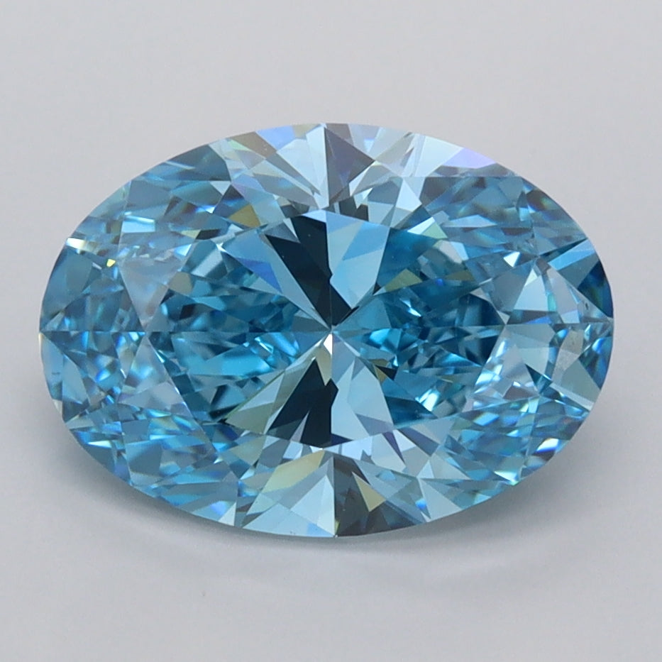 2.61 Carat Oval Shaped, Ideal Cut, VVS1 Clarity, IGI Certified Lab Grown Diamond