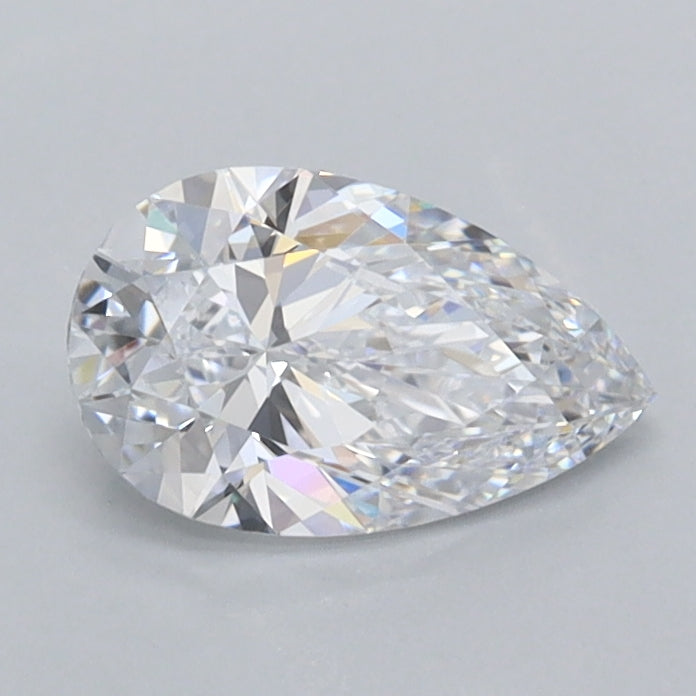 0.78 Carat Pear Shaped, Excellent Cut, D Color, VVS2 Clarity, IGI Certified Lab Grown Diamond