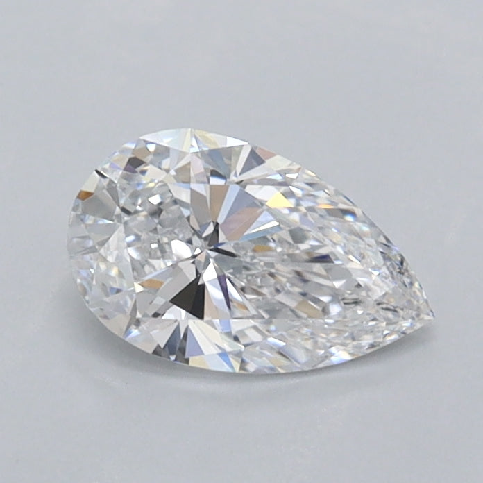 0.55 Carat Pear Shaped, Ideal Cut, D Color, VVS2 Clarity, IGI Certified Lab Grown Diamond