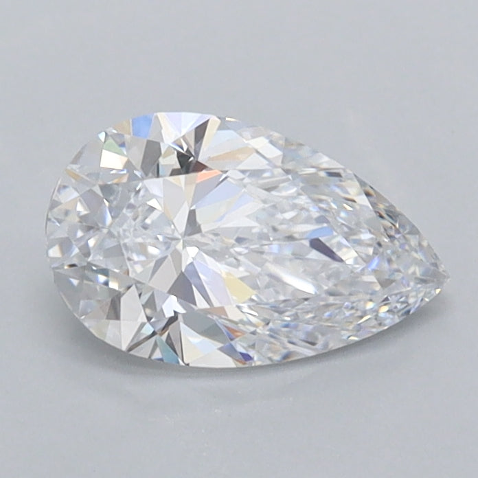 0.75 Carat Pear Shaped, Excellent Cut, D Color, VVS2 Clarity, IGI Certified Lab Grown Diamond