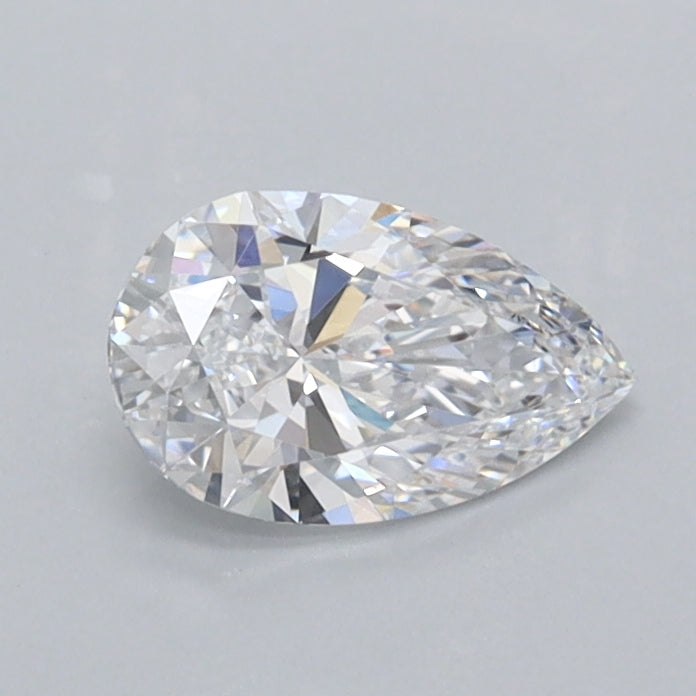 0.52 Carat Pear Shaped, Ideal Cut, D Color, VVS2 Clarity, IGI Certified Lab Grown Diamond