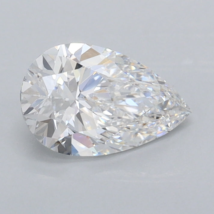 0.73 Carat Pear Shaped, Ideal Cut, D Color, VVS1 Clarity, IGI Certified Lab Grown Diamond
