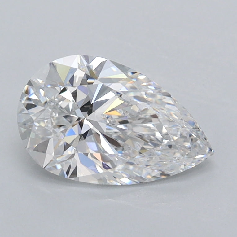 1.01 Carat Pear Shaped, Ideal Cut, D Color, VVS1 Clarity, IGI Certified Lab Grown Diamond