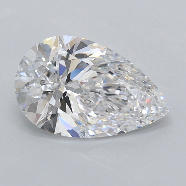1.02 Carat Pear Shaped, Excellent Cut, D Color, VVS2 Clarity, IGI Certified Lab Grown Diamond