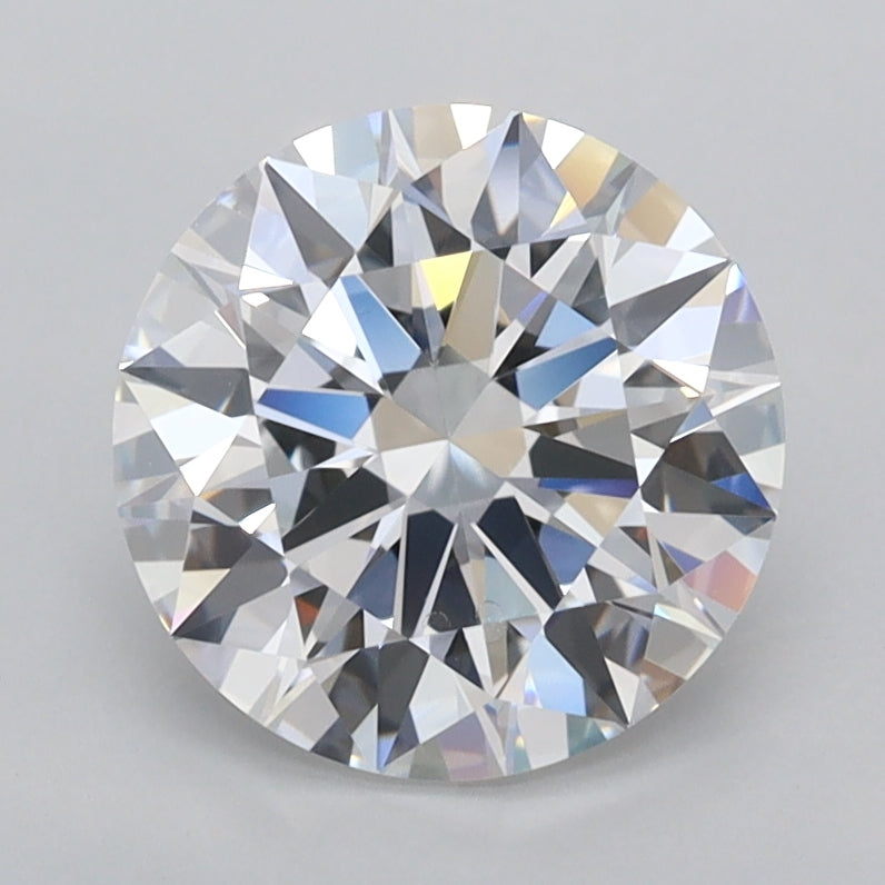 2.04 Carat Round Shaped, Ideal Cut, D Color, VVS1 Clarity, IGI Certified Lab Grown Diamond