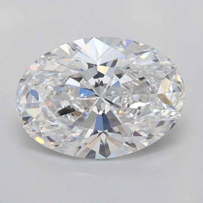 1.07 Carat Oval Shaped, Excellent Cut, D Color, VVS2 Clarity, IGI Certified Lab Grown Diamond
