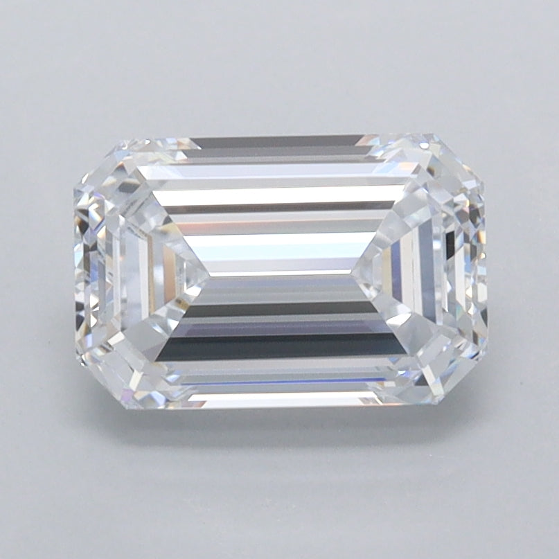1.55 Carat Emerald Shaped, Ideal Cut, D Color, FL Clarity, IGI Certified Lab Grown Diamond