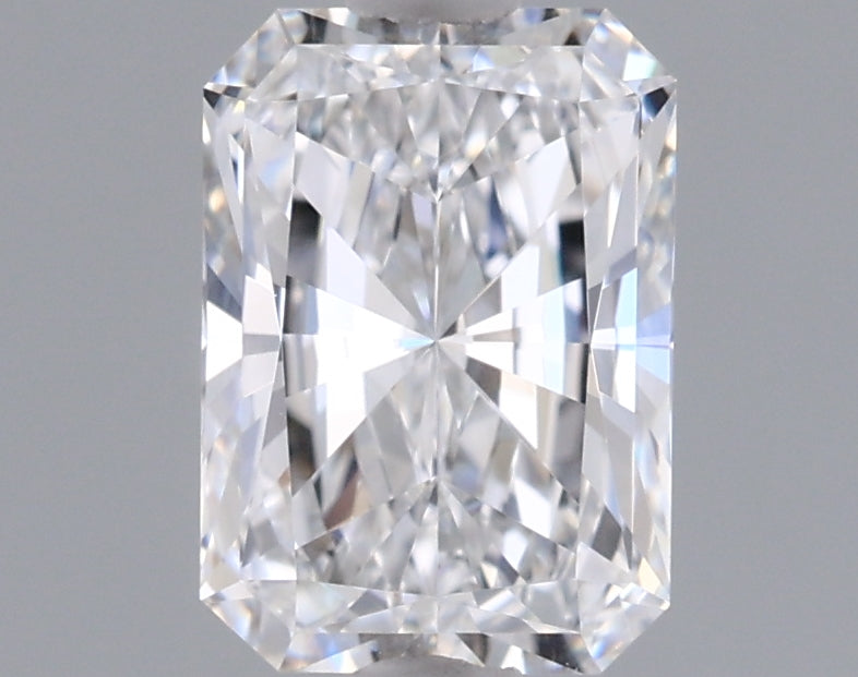 0.95 Carat Radiant Shaped, Ideal Cut, D Color, IF Clarity, IGI Certified Lab Grown Diamond