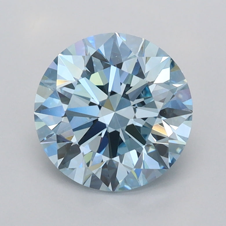 1.53 Carat Round Shaped, Ideal Cut, VVS2 Clarity, IGI Certified Lab Grown Diamond