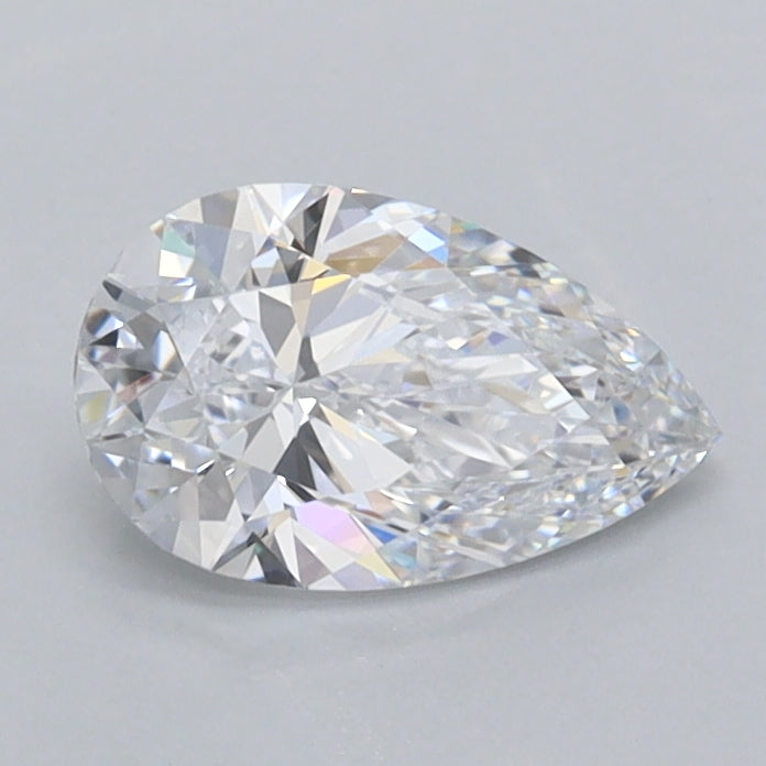 0.78 Carat Pear Shaped, Excellent Cut, D Color, VVS1 Clarity, IGI Certified Lab Grown Diamond