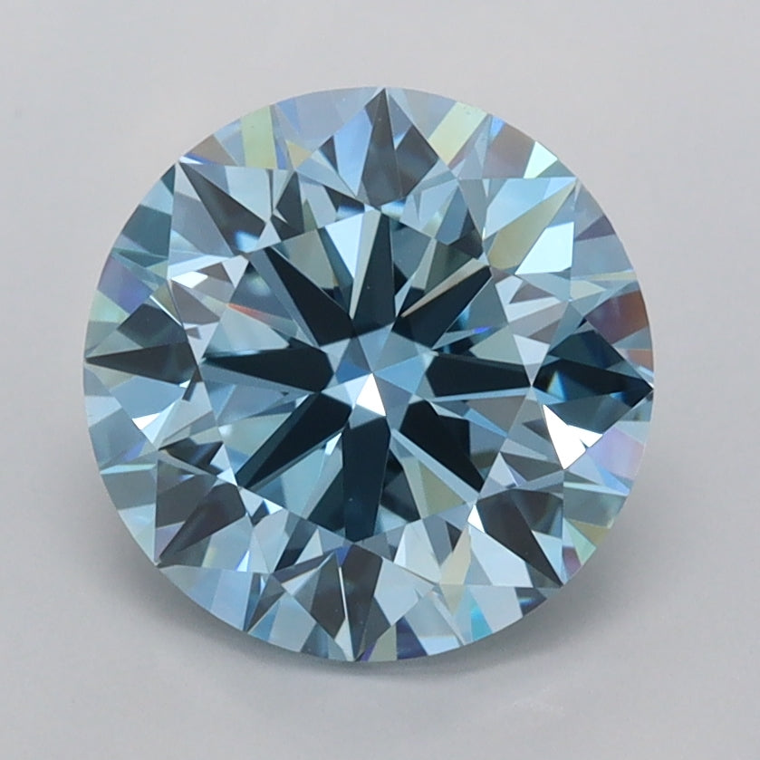2.34 Carat Round Shaped, Ideal Cut, VVS2 Clarity, IGI Certified Lab Grown Diamond