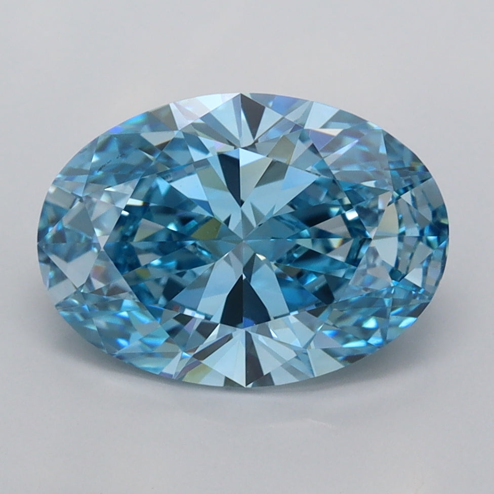 2.48 Carat Oval Shaped, Ideal Cut, VVS2 Clarity, IGI Certified Lab Grown Diamond