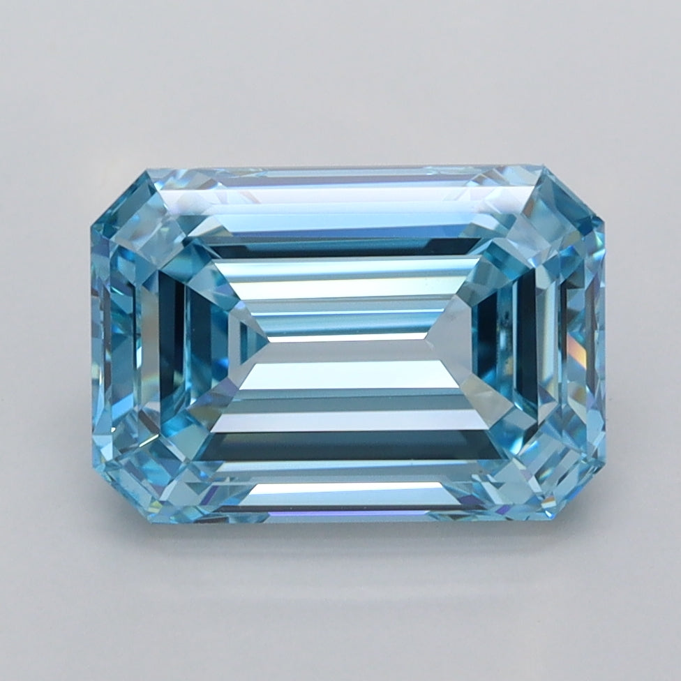 3.09 Carat Emerald Shaped, Ideal Cut, VVS1 Clarity, IGI Certified Lab Grown Diamond