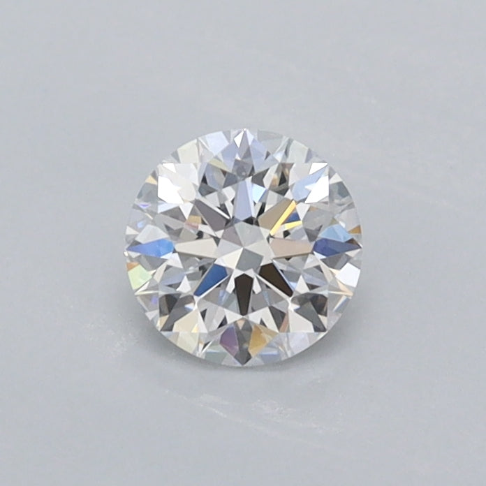 0.38 Carat Round Shaped, Ideal Cut, D Color, VVS1 Clarity, IGI Certified Lab Grown Diamond