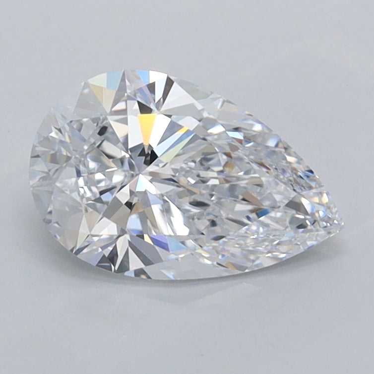 1.01 Carat Pear Shaped, Ideal Cut, D Color, VVS2 Clarity, IGI Certified Lab Grown Diamond