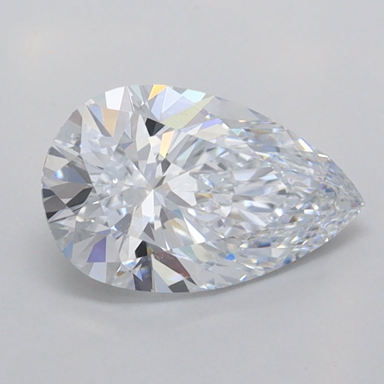 1.07 Carat Pear Shaped, Excellent Cut, D Color, VVS1 Clarity, IGI Certified Lab Grown Diamond