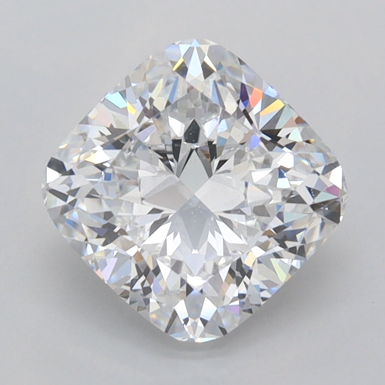 1.96 Carat Cushion Shaped, Ideal Cut, D Color, VVS1 Clarity, IGI Certified Lab Grown Diamond