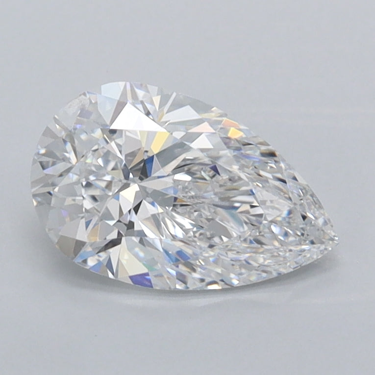 1.01 Carat Pear Shaped, Ideal Cut, D Color, VVS1 Clarity, IGI Certified Lab Grown Diamond