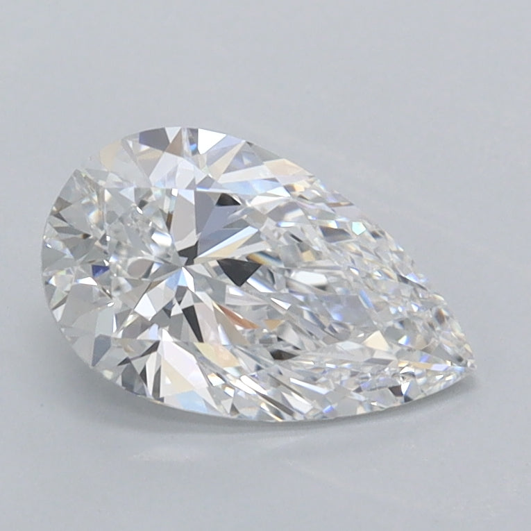 1.00 Carat Pear Shaped, Ideal Cut, D Color, VVS1 Clarity, IGI Certified Lab Grown Diamond