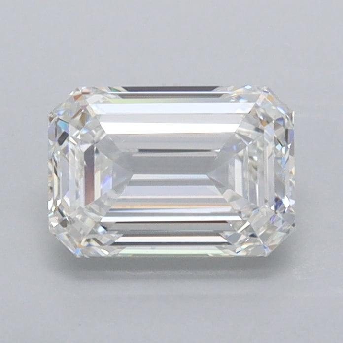 1.01 Carat Emerald Shaped, Ideal Cut, F Color, VVS1 Clarity, IGI Certified Lab Grown Diamond